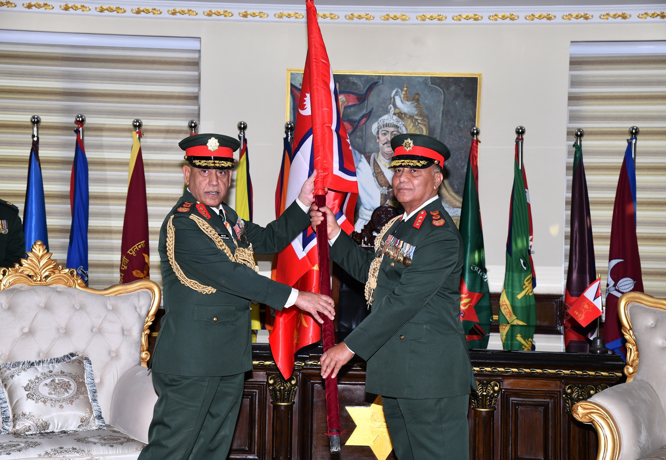 प्रधानसेनापति प्रभुराम शर्माको बिदाइ