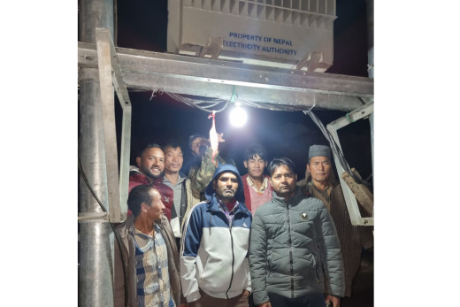 म्याग्दीको विकट खतेन गाउँमा पुग्यो बिजुली