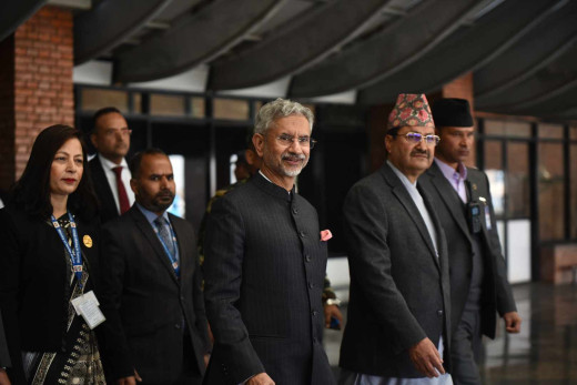 भारतीय विदेशमन्त्री जयशङ्कर काठमाडौंमा, परराष्ट्रमन्त्रीद्धारा स्वागत