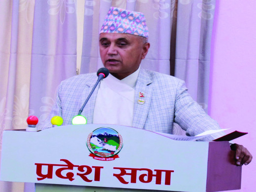 गण्डकीका मुख्यमन्त्री अधिकारीले मागे विश्वासको मत