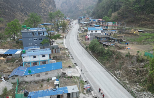 कालीगण्डकी करिडोरको तिप्ल्याङ–पोखरेबगर खण्डमा कालोपत्र