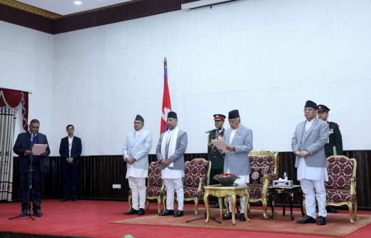 जसपाबाट २ मन्त्री थपेर मन्त्रिपरिषद् विस्तार, उपेन्द्र बने अन्तिम वरीयताको उपप्रधानमन्त्री