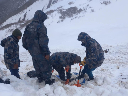 दार्चुलाको हिमपहिरोमा बेपत्ता छिमी सोमो थापाको शव भेटियो 