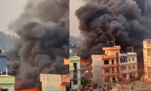 नियन्त्रणमा आयो सशस्त्र प्रहरीको गोदाममा भएको आगलागी