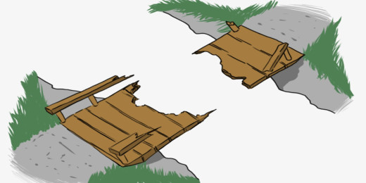 निर्माण व्यवसायीकाे लापर्बाहीले पाँचखालमा बनिनसक्दै पुल भाँचियो