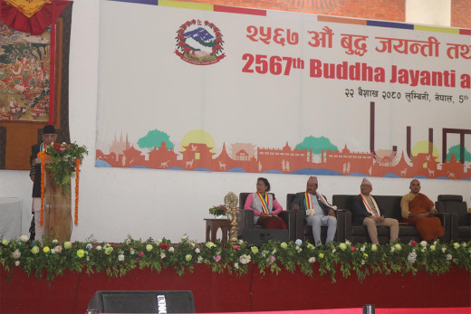 लुम्बिनीको समग्र विकासमा सरकारले उच्च प्राथमिकता दिएको छ : प्रधानमन्त्री प्रचण्ड