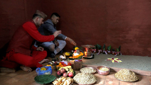 शुभसाइतमा राखियो दसैँ घरमा जमरा