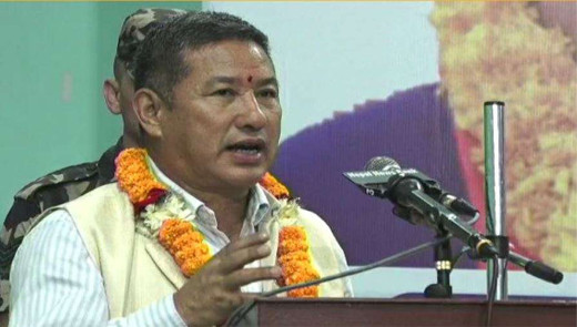 खेलकुदको विकासका लागि खेल क्षेत्रमा राजनीति नगरौँ : खेलकुदमन्त्री लिम्बू