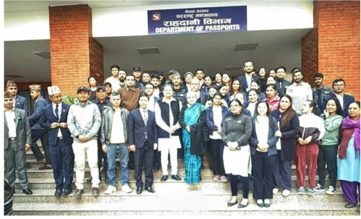 राहदानी विभाग पुगेर पूर्व राजारानीले गरे पासपोर्ट नवीकरण