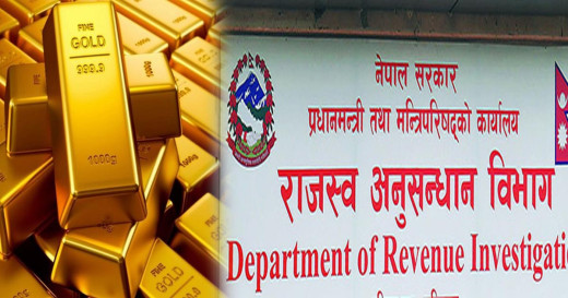 सय किलो सुन तस्करी प्रकरण : राजस्व अनुसन्धान विभागले फाइल प्रहरीलाई बुझाउने