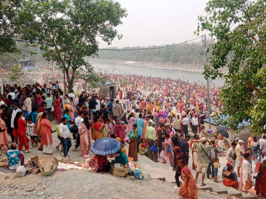 कुम्भमेलामा दर्शनार्थीको घुइँचो, शनिबार डेढ लाख बढीको सहभागिता