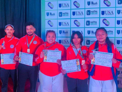 कुराँश च्याम्पियनसिपमा नेपाललाई २ स्वर्णसहित ५ पदक