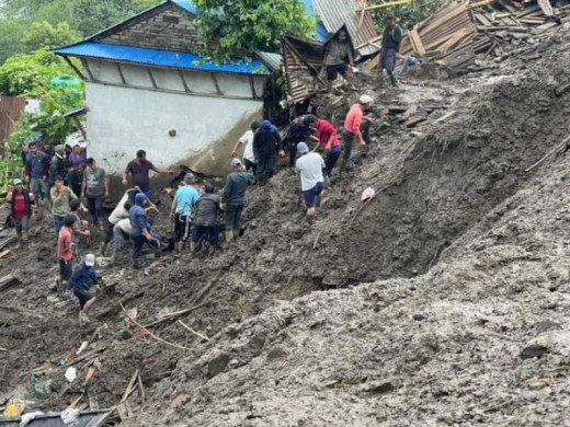 बागलुङ, स्याङ्जा र गुल्मीमा गएको पहिरोमा ९ जनाको मृत्यु