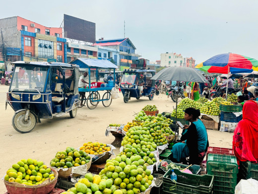 बजार व्यवस्थित नहुँदा सडकमै आँप किनबेच