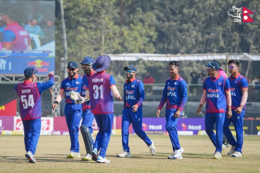 क्यानडाले नेपाललाई दियो २३३ रनको लक्ष्य