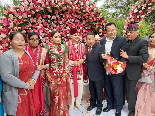 प्रधानमन्त्रीकी नातिनीको भड्किलो बिहे, कानुनले तोकेकोभन्दा धेरै सहभागि