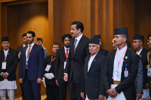 राष्ट्रपतिद्वारा कतारका अमिरको सम्मानमा रात्रिभोज आयोजना