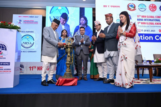 गैरआवासीय नेपालीको विश्व सम्मेलन सुरु, राष्ट्रपतिले गरे उद्घाटन