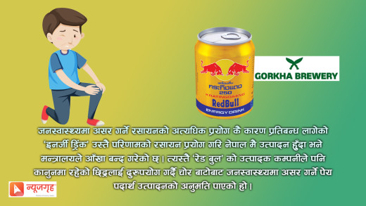 प्रतिबन्धित ‘रेड बुल’ नेपाली बजारमा फेरि आउँदै, चलखेलको आशंका