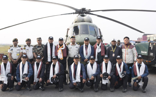 नेपाली सेनाको हिमाल सफाइ टोली स्याङ्बोचेमा