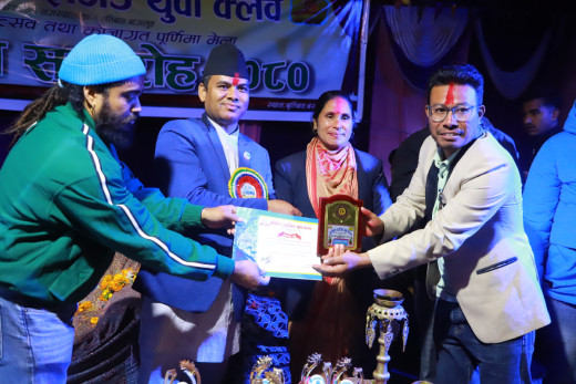 साराशंकरलाई गृहनगरमा सम्मान