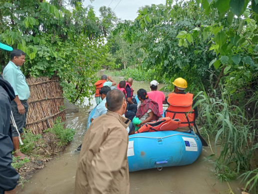 बाढीले कैलालीको जनजीवन प्रभावित