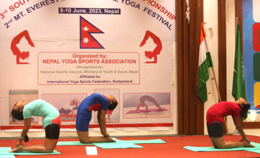 तेस्रो साउथ एसियन योग स्पोर्टस् च्याम्पियनसिपमा भारत पहिलो, नेपाल दोस्रो