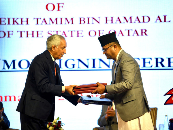 नेपाल र कतारबीच ८ वटा क्षेत्रमा सम्झौता