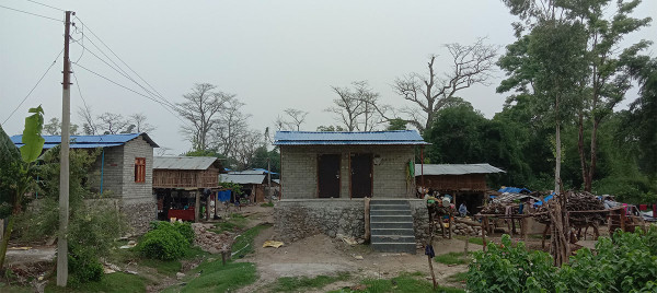 सुरक्षित आवास पाएपछि बाढी प्रभावित खुसी