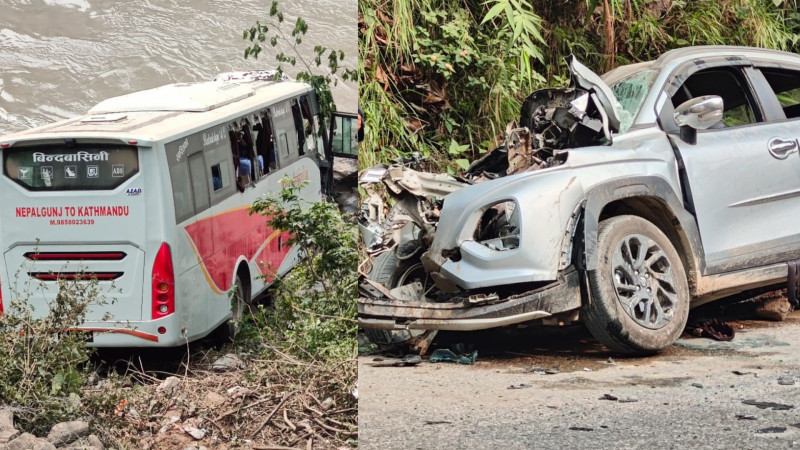 चितवन दुर्घटनाः उपचारका क्रममा कार चालकको मृत्यु