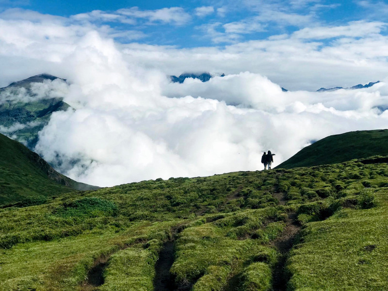 तस्बिरमा मुस्ताङको मार्चे लेक