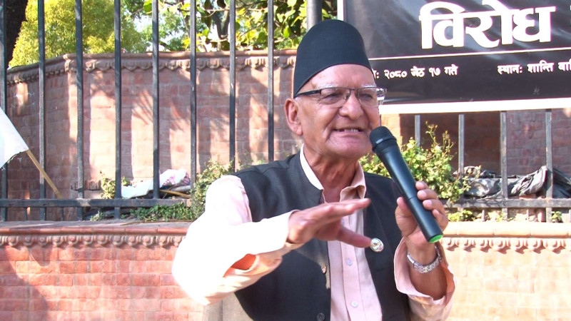 नेपाली भूमि भारतीय नक्सामा राखिनु आपत्तिजनक छ : चित्रबहादुर केसी
