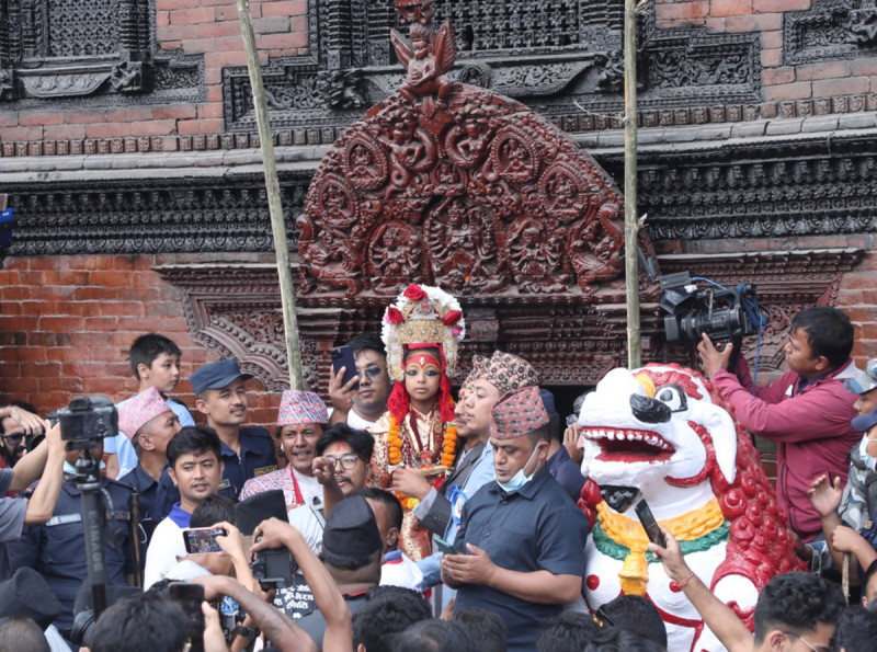 आजदेखि काठमाडौं उपत्यकामा इन्द्रजात्रा सुरु