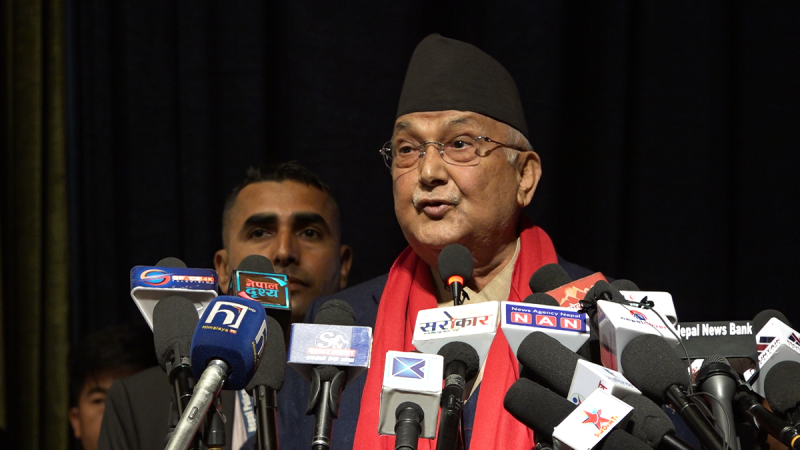 नेपाली राजनीतिमा एक अर्काको श्रेष्ठता स्विकार्न नसक्ने प्रवृत्ति छ : अध्यक्ष ओली 