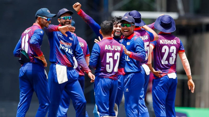 त्रिकोणात्मक टी२० सिरिजमा नेपालले क्यानडासँग खेल्दै