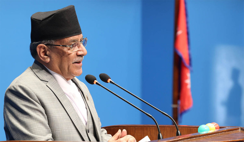 सदनमा उठाइएका प्रश्नको जवाफ दिने जिम्मेवारीबाट सरकार पछि हटेको छैन : प्रधानमन्त्री प्रचण्ड​​​​​​​