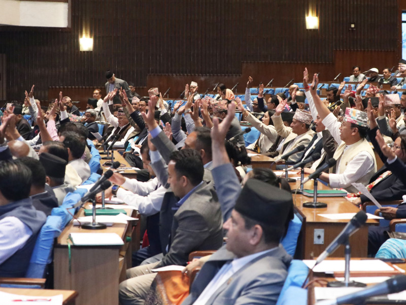 संसद्बाट आगामी आर्थिक वर्षको बजेट बहुमतले पारित 