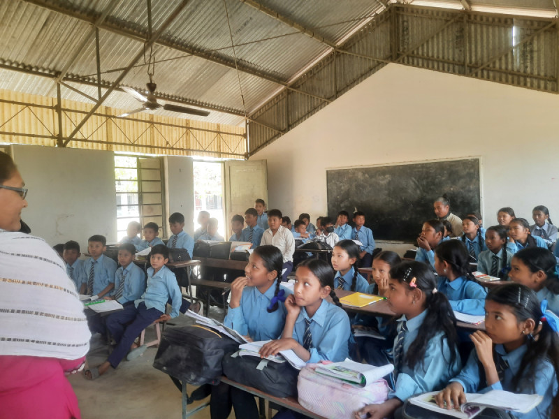 बेनीका ७ विद्यालयको कक्षा घटुवा