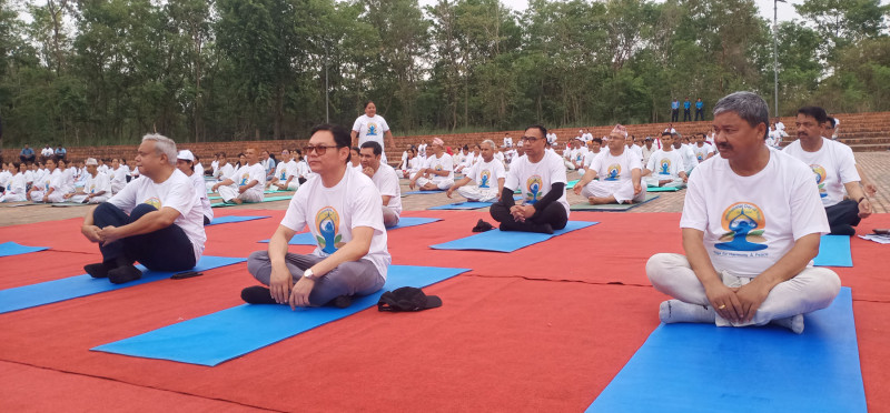 अन्तर्राष्ट्रिय योग दिवस मनाइँदै