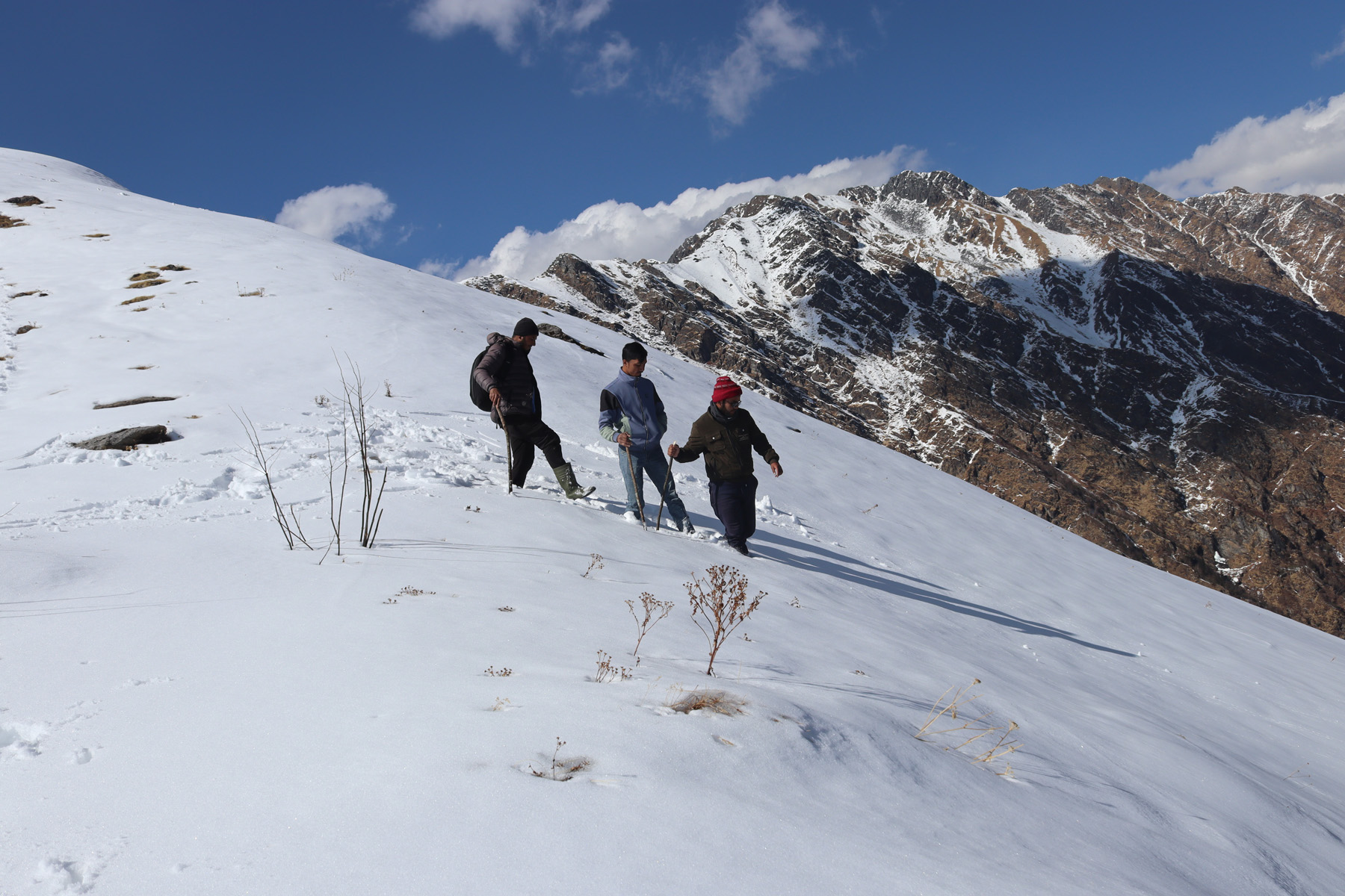 हिउँले खुलेको ‘ठूली उकाली’ हिमाल