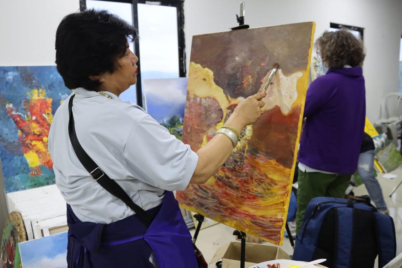 दिक्तेल रुपाकोटको मुन्धुम चित्रकला प्रदर्शनी काठमाडौंमा [तस्बिरहरू]