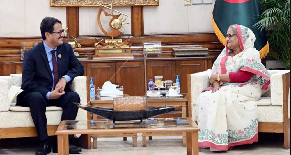 परराष्ट्रमन्त्री साउद र बङ्गलादेशका प्रधानमन्त्री हसिनाबीच भेटवार्ता