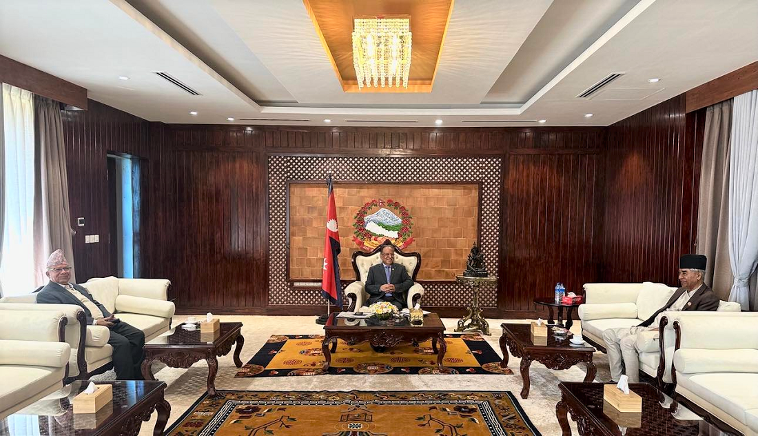 गठबन्धनको बैठकद्वारा मन्त्रिपरिषद्लाई पूर्णता दिने शीर्ष नेताबीच सहमति