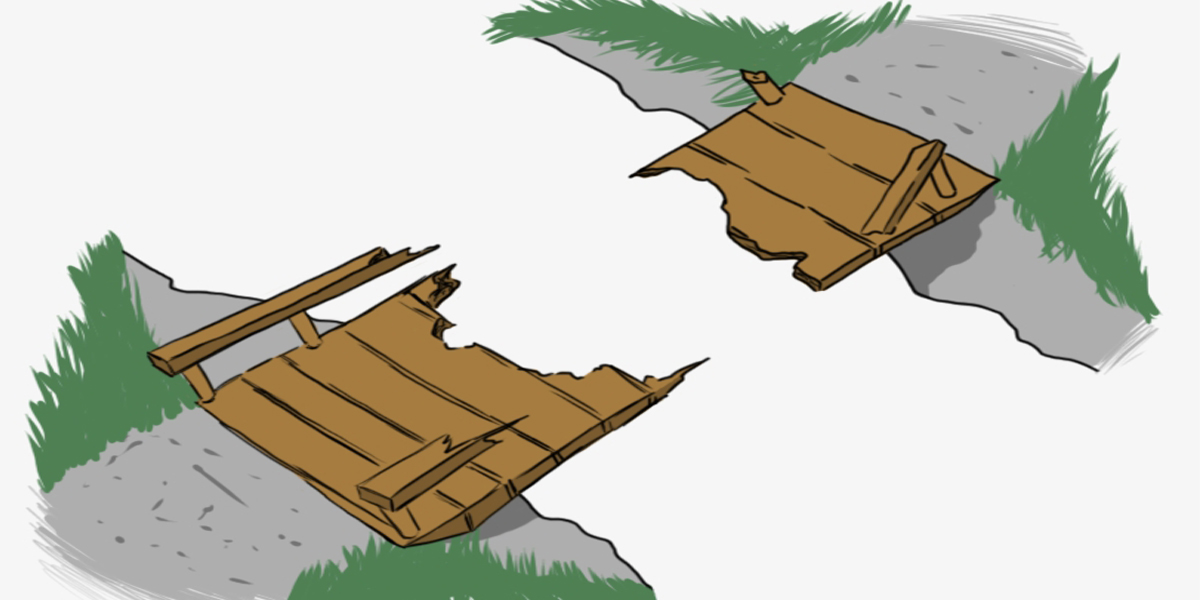 निर्माण व्यवसायीकाे लापर्बाहीले पाँचखालमा बनिनसक्दै पुल भाँचियो