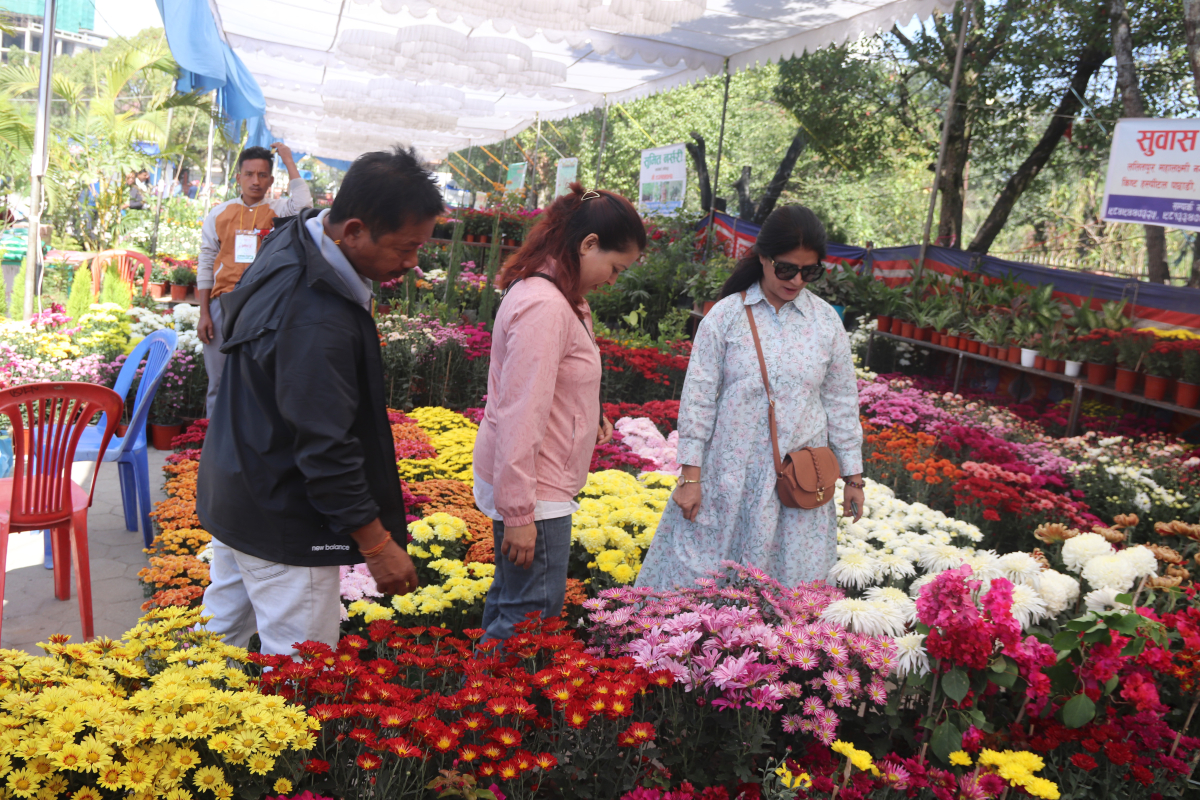 पुष्पमेलामा व्यापार नहुँदा व्यवसायी खिन्न