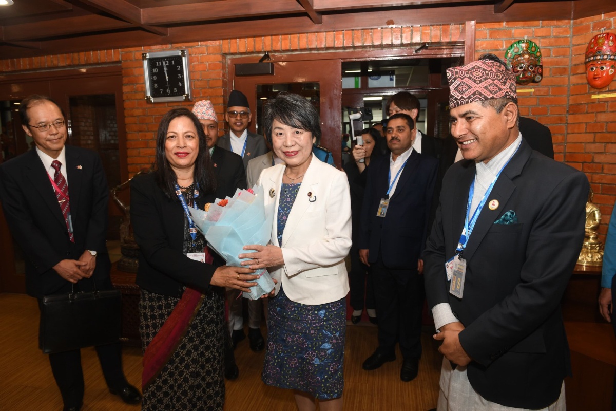 जापानका विदेशमन्त्री योको काठमाडौंमा