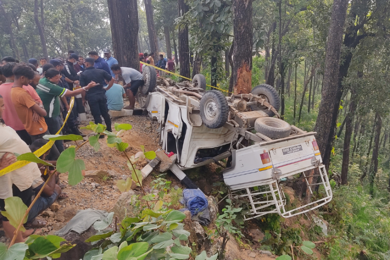 कावासोतीमा जीप दुर्घटना हुँदा जनाको २ मृत्यु, २८ घाइते