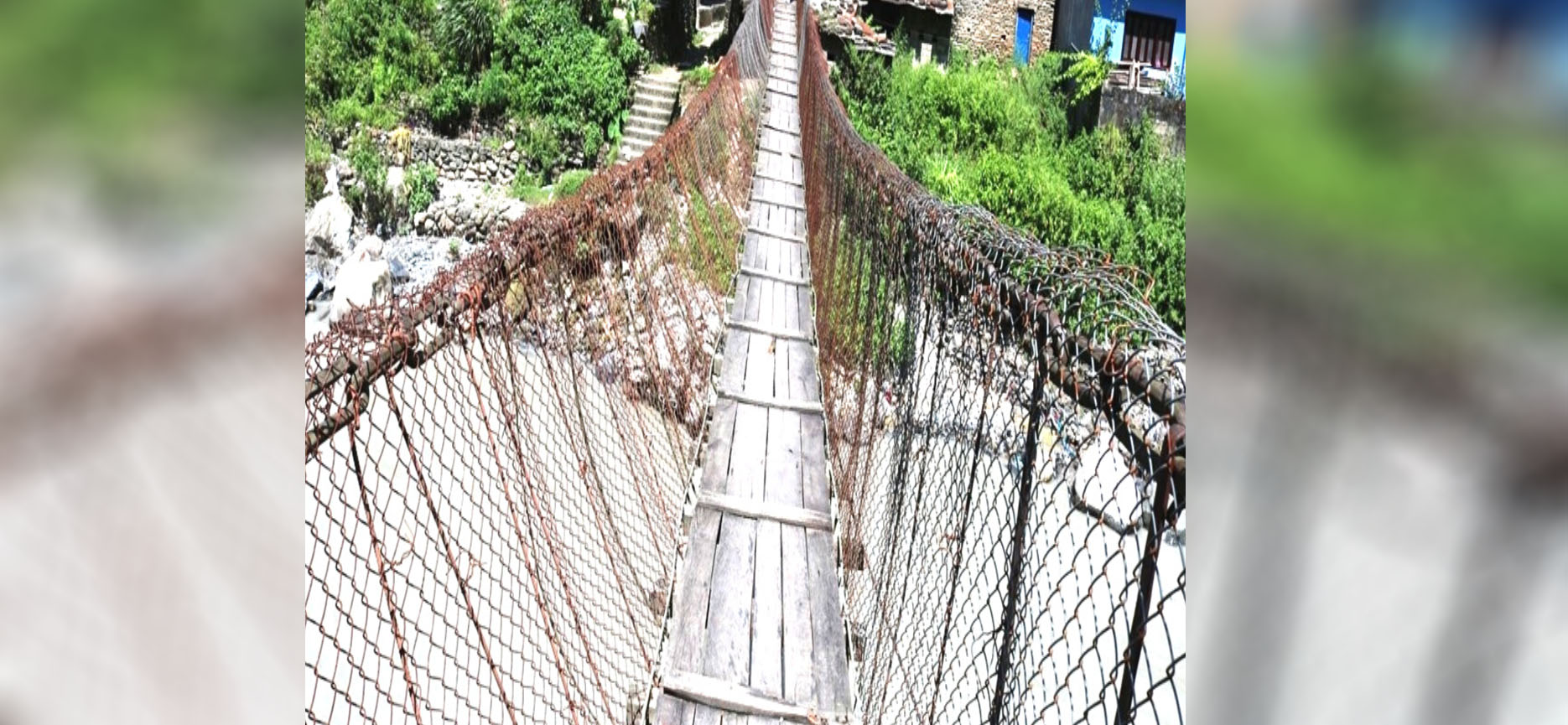 प्रयोगमा आउन छाडे बाग्लुङका झोलुङ्गे पुल