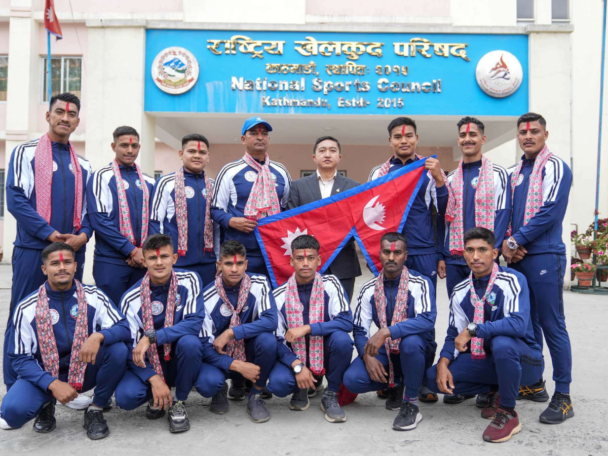 कबड्डी टोली बंगलादेश प्रस्थान