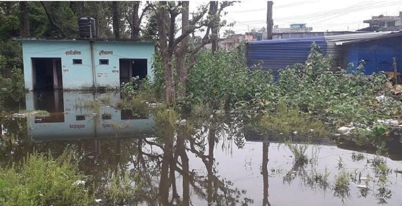कञ्चनपुरको कलुवापुर बजार डुबानमा
